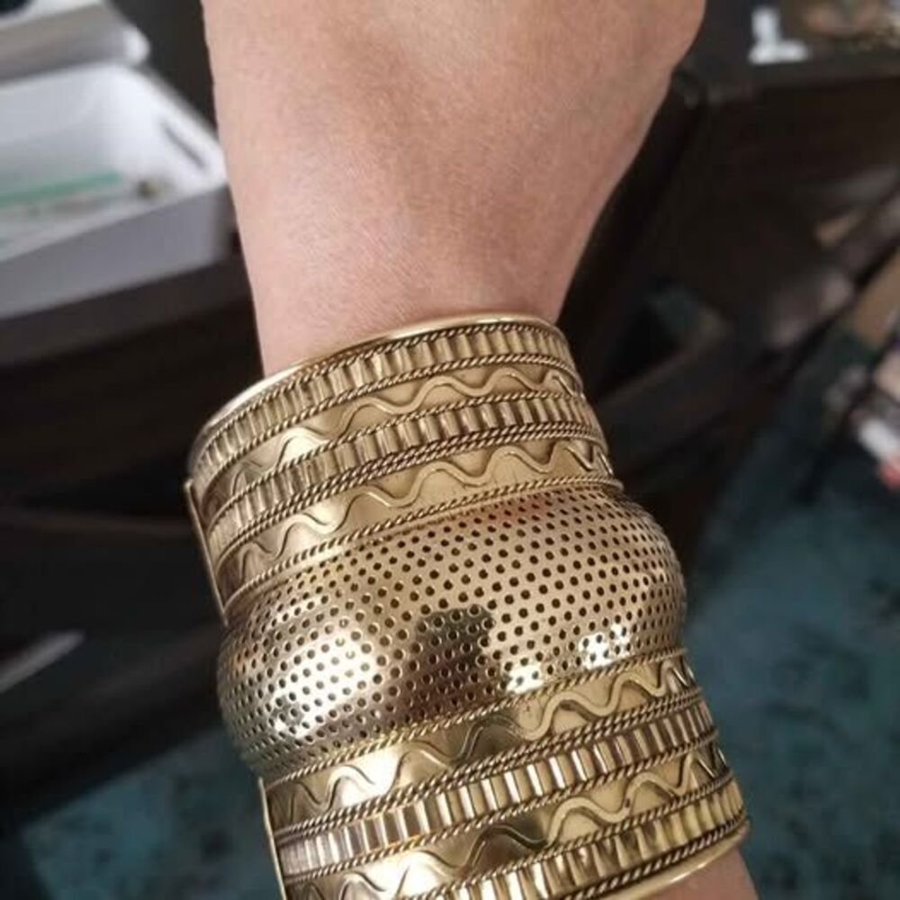 Wide cuff bracelet